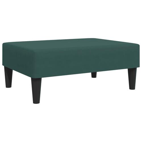 2 personers sofa med puder velour mørkegrøn