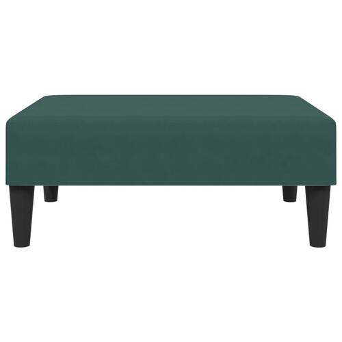 2 personers sofa med puder velour mørkegrøn