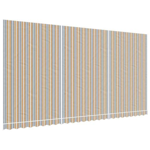 Markisedug 6x3 m stribet flerfarvet