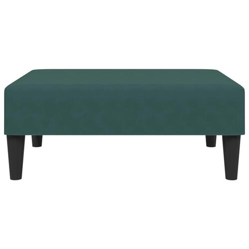 2 personers sofa med puder velour mørkegrøn