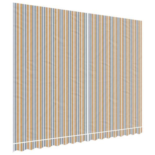 Markisedug 4x3 m stribet flerfarvet