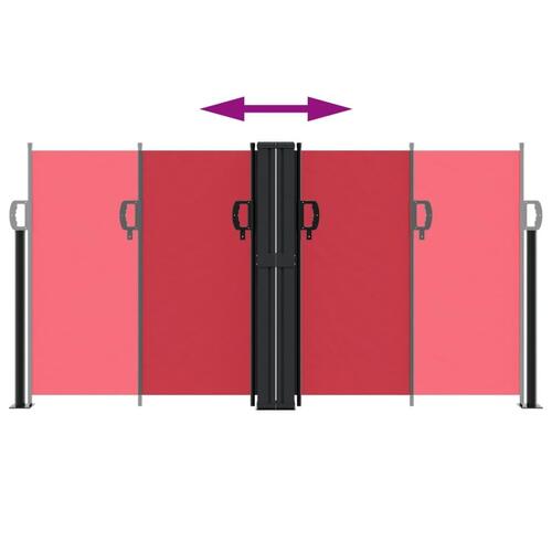 Sammenrullelig sidemarkise 120 x 600 cm red