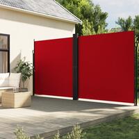 Sammenrullelig sidemarkise 220x600 cm rød