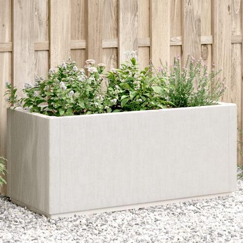 Plantekasse 80x36x35 cm PP hvid