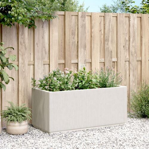 Plantekasse 80x36x35 cm PP hvid
