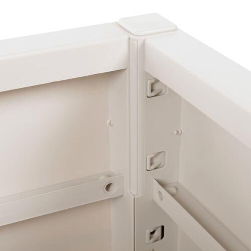 Plantekasse 80x36x35 cm PP hvid