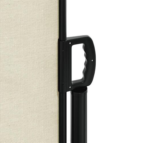 Sammenrullelig sidemarkise 180x600 cm cremefarvet