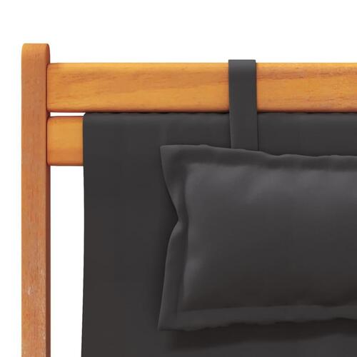 Foldbare strandstole 2 stk. stof sort