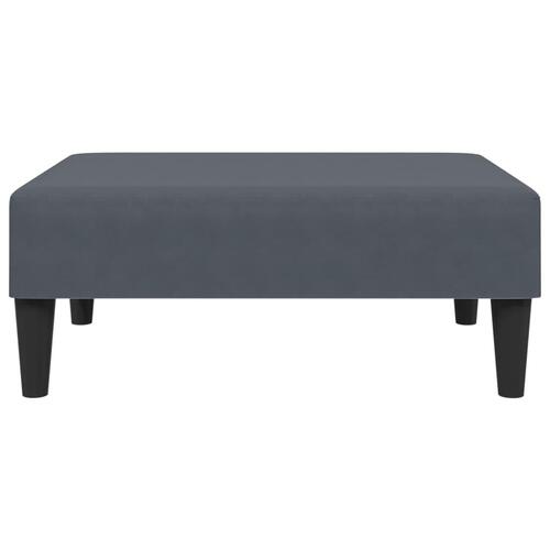 2 personers sofa med puder velour mørkegrå