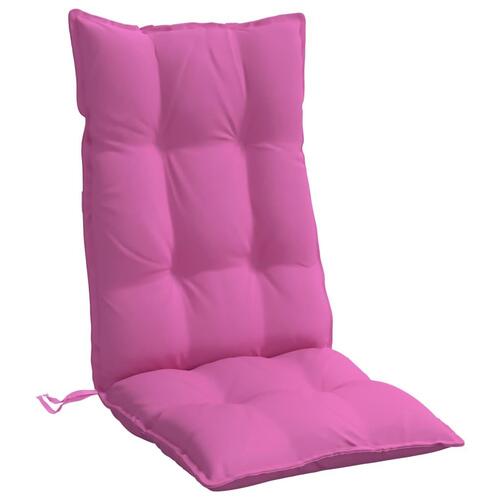 Stolehynder m. høj ryg 6 stk. oxfordstof pink
