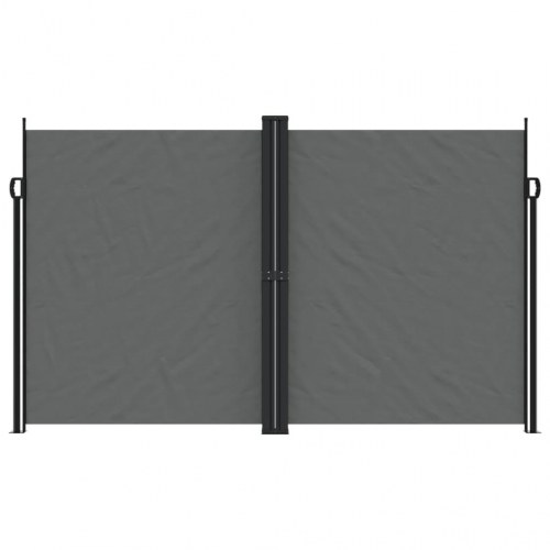Sammenrullelig sidemarkise 200x600 cm antracitgrå
