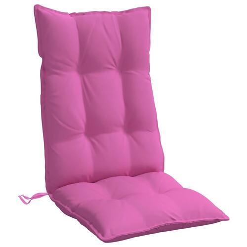 Stolehynder m. høj ryg 2 stk. oxfordstof pink
