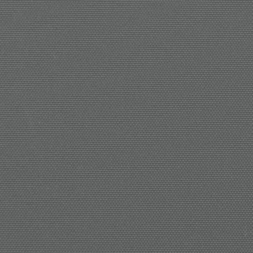 Sammenrullelig sidemarkise 120 x 600 cm antracitgrå