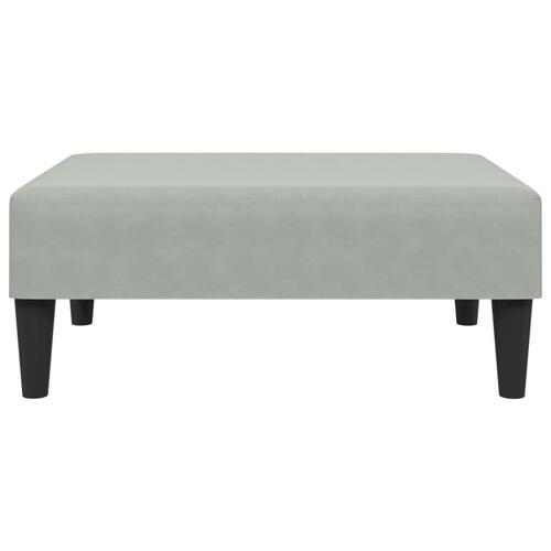 2 personers sofa med puder velour lysegrå