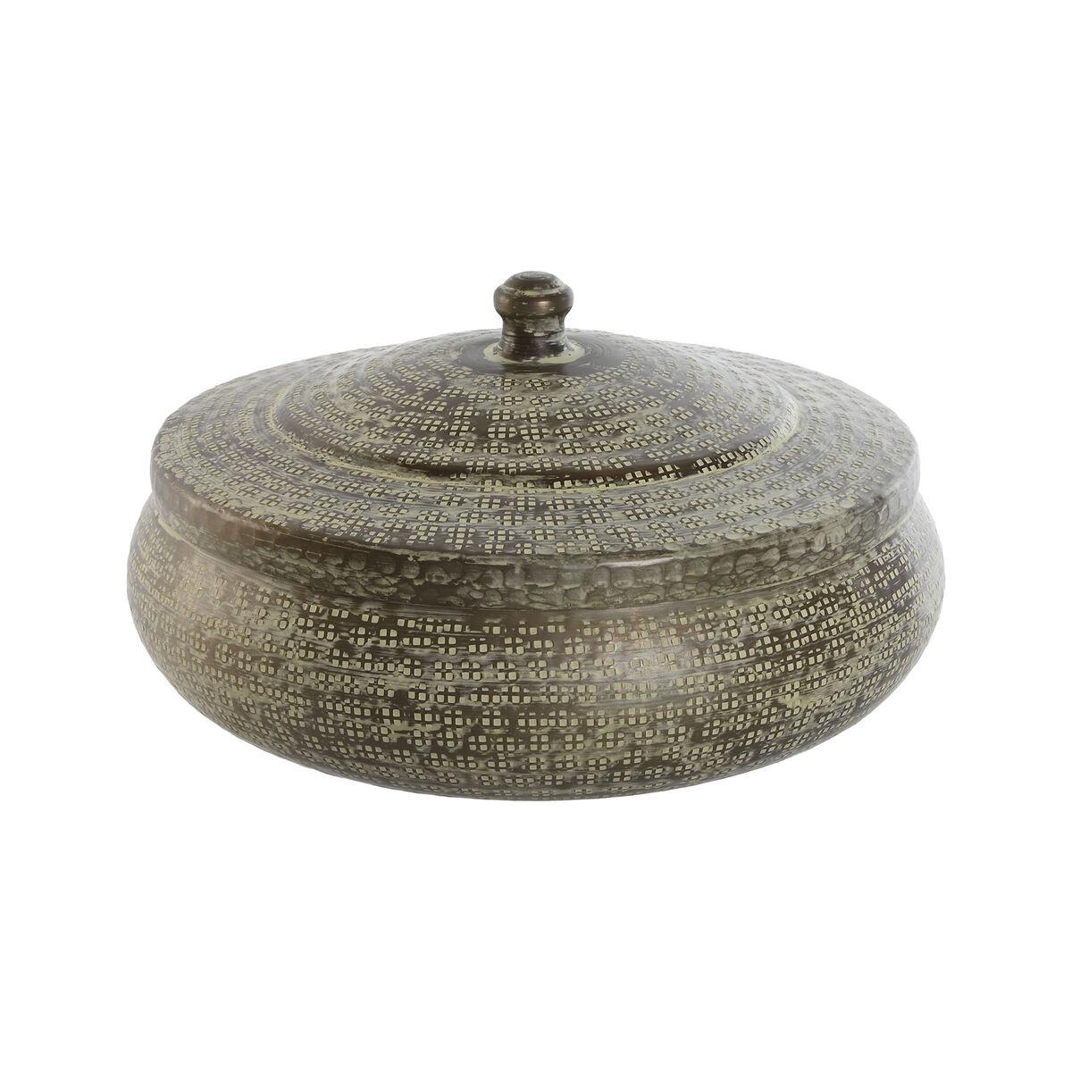 Dekorativ boks i aluminium - grøn, 42 × 42 × 23 cm |