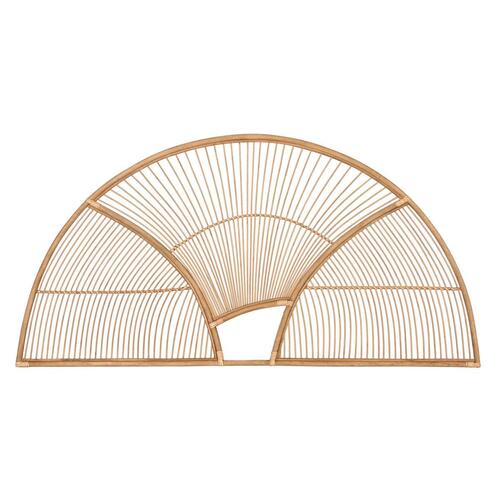 Sengegavl Home ESPRIT Bambus Rattan 160 x 2 x 80 cm