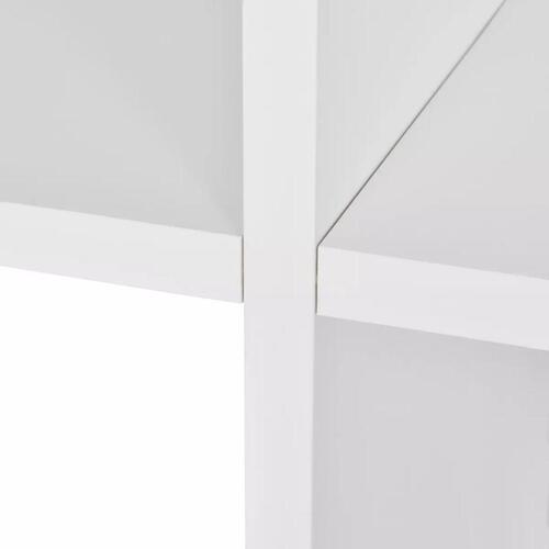 Trappereol/displayreol 142 cm hvid