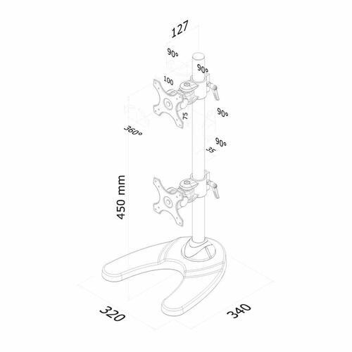 Skærmholder Neomounts Q610525 10" 27"