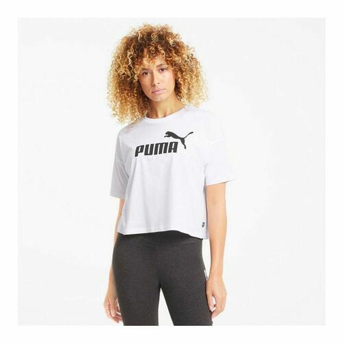 Kortærmet T-shirt til Kvinder Puma Hvid L