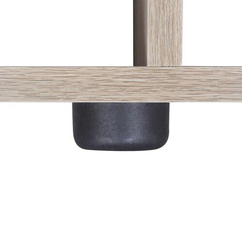 Trappeformet bogreol/displayhylde 142 cm egetræsfarve