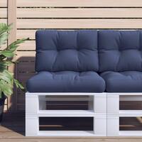 Pallehynde 60x40x12 cm stof marineblå
