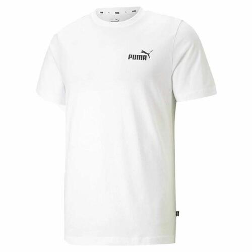 Kortærmet T-shirt til Mænd Puma Essentials Small Logo Hvid L