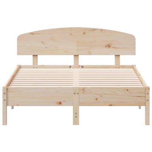 Sengeramme uden madras 120x190 cm massivt fyrretræ