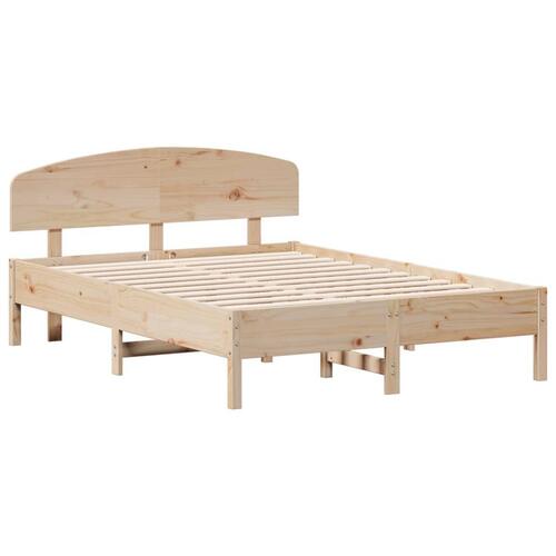 Sengeramme uden madras 140x190 cm massivt fyrretræ