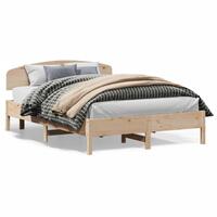 Sengeramme uden madras 140x200 cm massivt fyrretræ