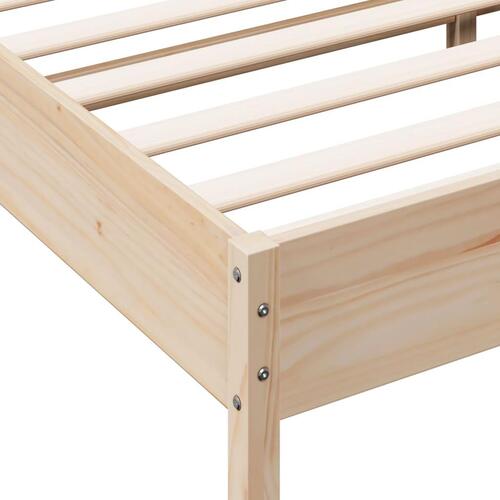 Sengeramme uden madras 140x200 cm massivt fyrretræ