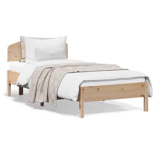 Sengeramme uden madras 90x200 cm massivt fyrretræ