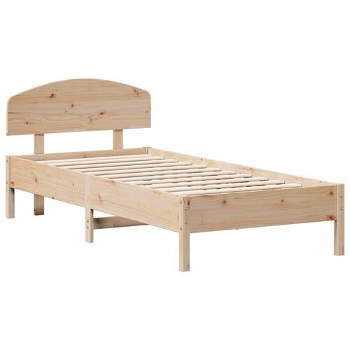 Sengeramme uden madras 90x200 cm massivt fyrretræ