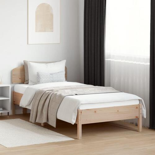 Sengeramme uden madras 90x200 cm massivt fyrretræ