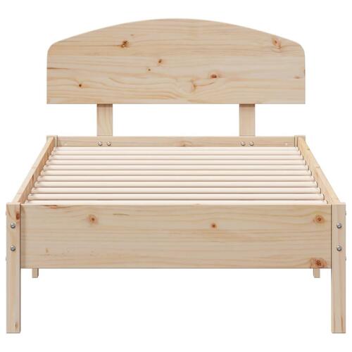 Sengeramme uden madras 90x200 cm massivt fyrretræ