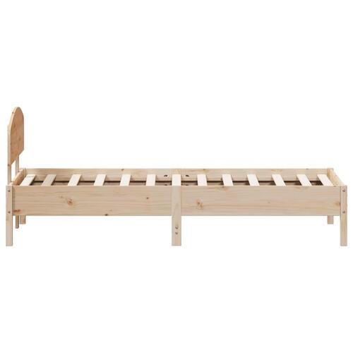 Sengeramme uden madras 90x200 cm massivt fyrretræ