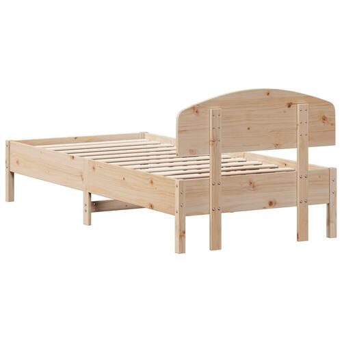 Sengeramme uden madras 90x200 cm massivt fyrretræ
