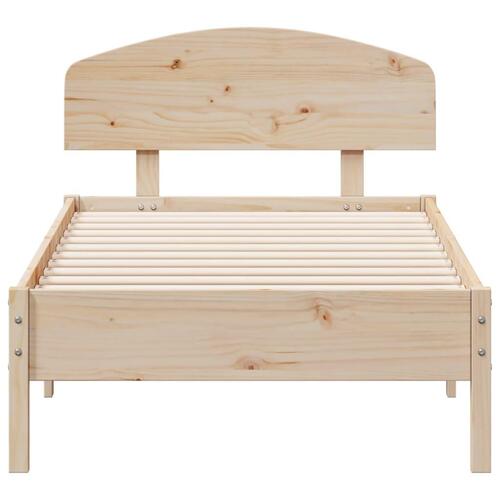 Sengeramme uden madras 90x190 cm massivt fyrretræ