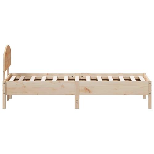 Sengeramme uden madras 90x190 cm massivt fyrretræ