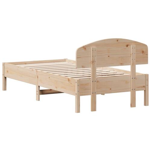 Sengeramme uden madras 90x190 cm massivt fyrretræ