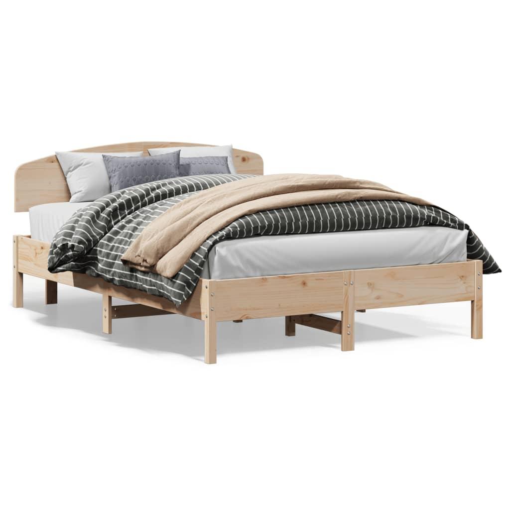 Sengeramme uden madras 120x200 cm massivt fyrretræ