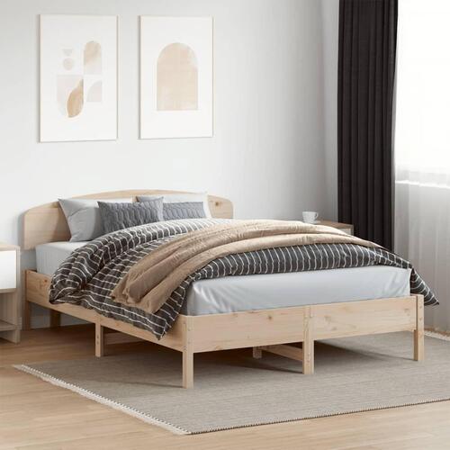 Sengeramme uden madras 120x200 cm massivt fyrretræ