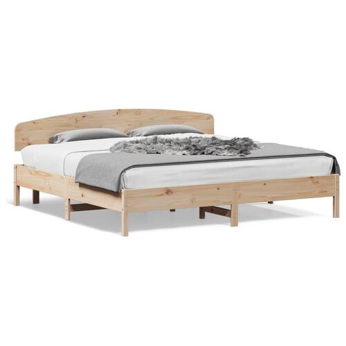 Sengeramme uden madras 180x200 cm massivt fyrretræ