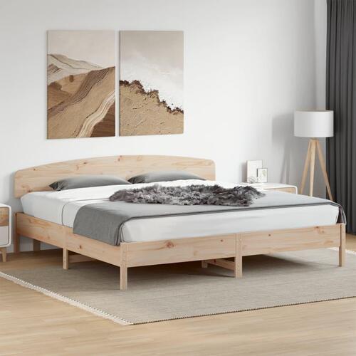 Sengeramme uden madras 180x200 cm massivt fyrretræ