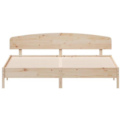 Sengeramme uden madras 180x200 cm massivt fyrretræ