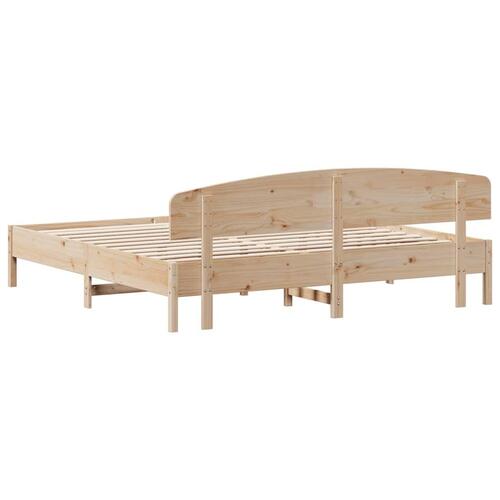 Sengeramme uden madras 180x200 cm massivt fyrretræ