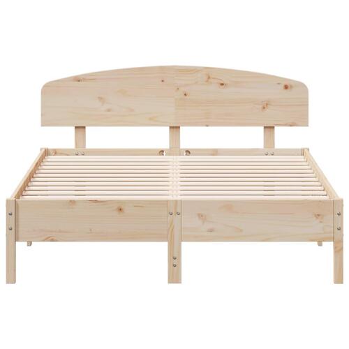 Sengeramme uden madras 150x200 cm massivt fyrretræ
