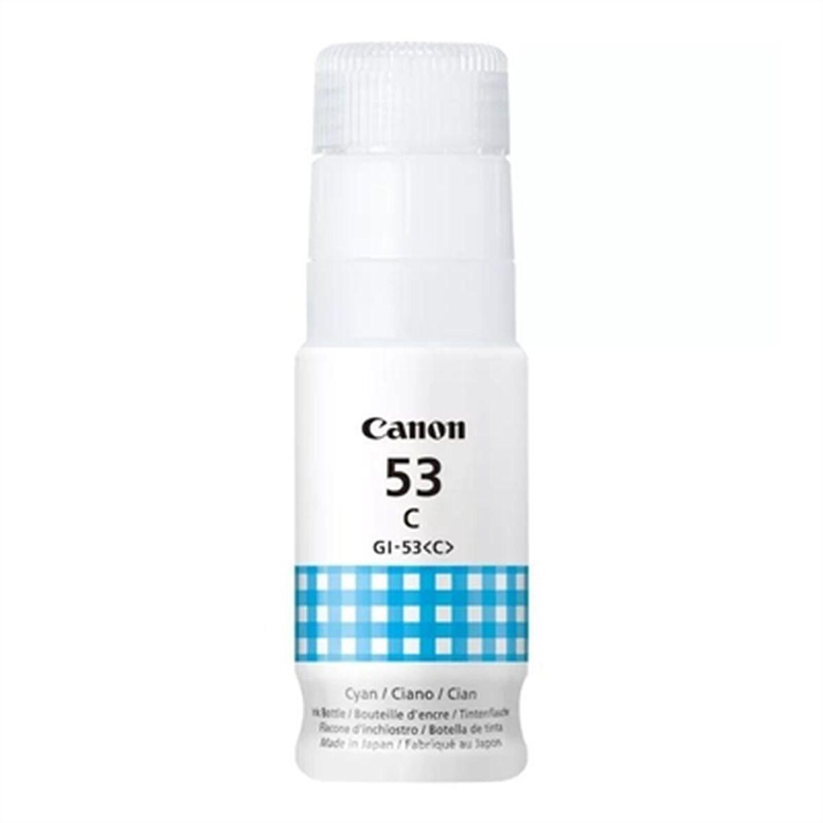 Blækflaske Canon GI-53C cyan - 60 ml til PIXMA MegaTank