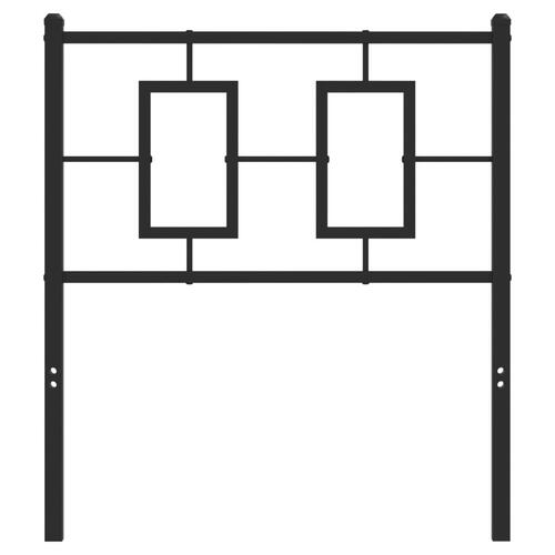 Sengegavl 80 cm metal sort