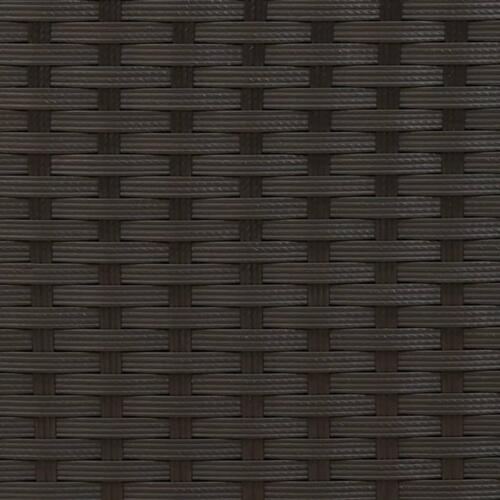 Liggestole 2 stk. med bord polyrattan sort