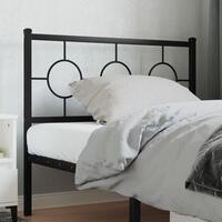 Sengegavl 100 cm metal sort